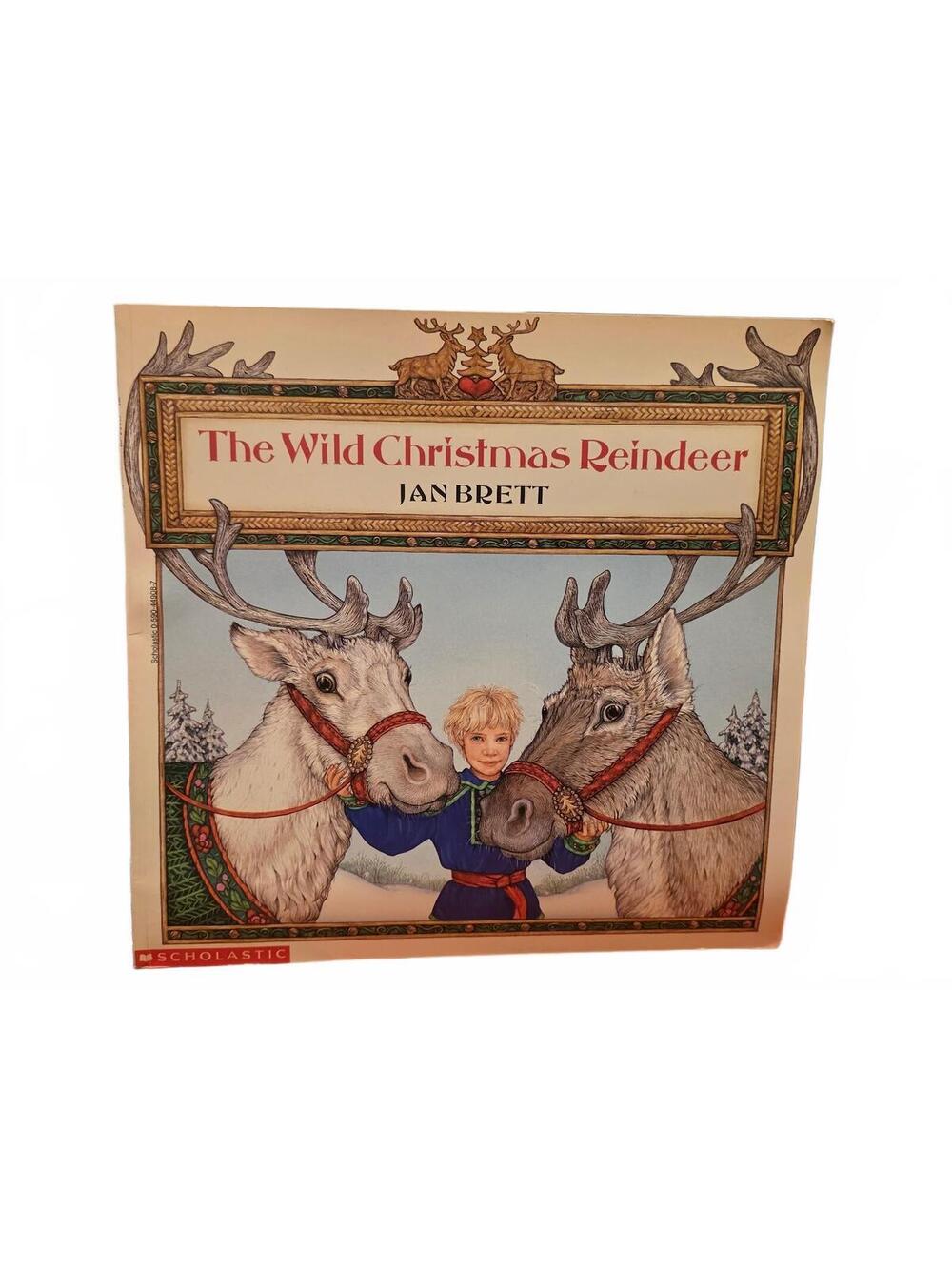 The Wild Christmas Reindeer Jan Brett Preschool Book Paperback NEW